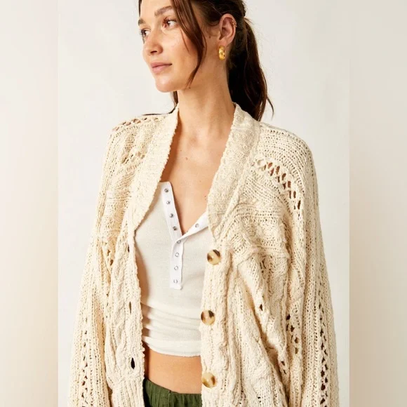 free people Cable Cardi - Picture 3 of 7